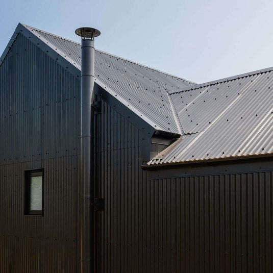 corrugated metal house