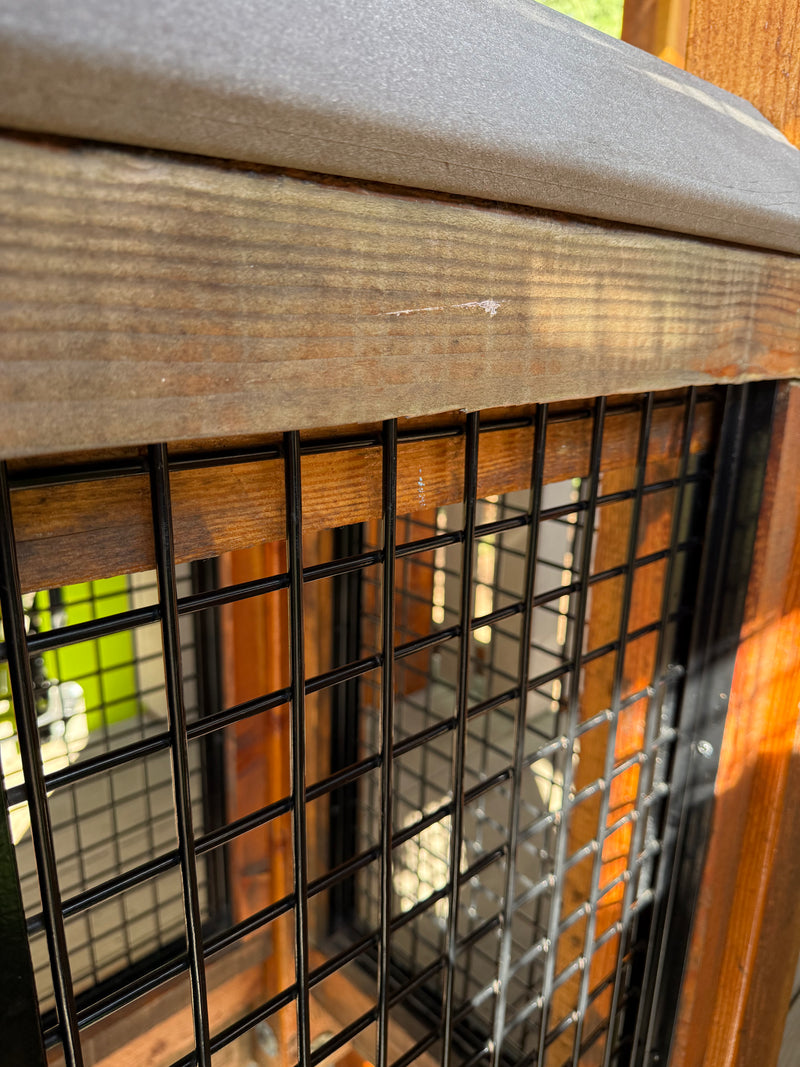 Load image into Gallery viewer, Black Hog Wire Deck Railing Panels (Framed or Unframed) - The Boreal - BarrierBoss™