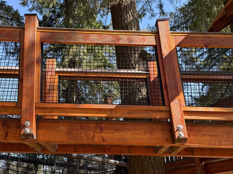 Load image into Gallery viewer, Black Hog Wire Deck Railing Panels (Framed or Unframed) - The Boreal - BarrierBoss™