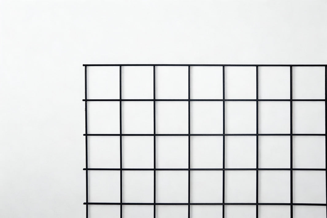 Black Hog Wire Fence Panels (Framed or Unframed) - The Rigid Panel - BarrierBoss™