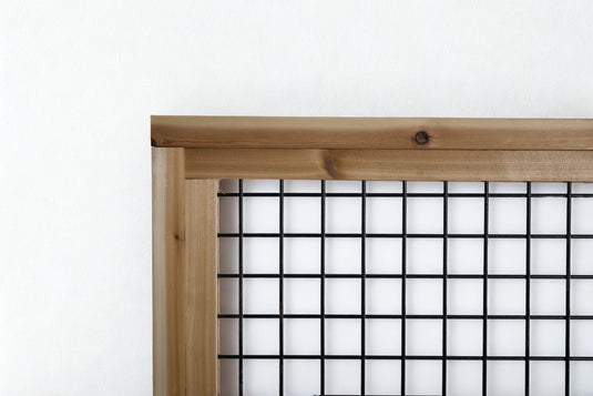 Black Hog Wire Fence Panels (Framed or Unframed) - The Rigid Panel - BarrierBoss™