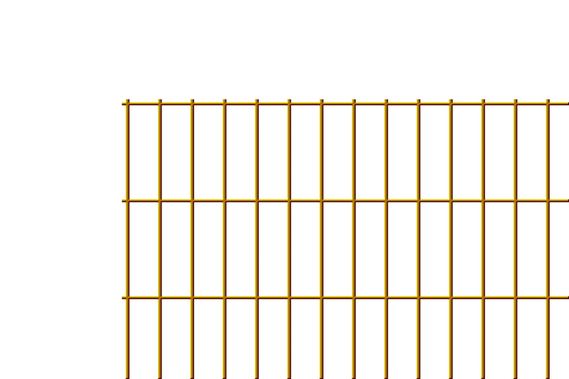 Load image into Gallery viewer, Unframed brown hog wire panel, 2" x 6" mesh — BarrierBoss