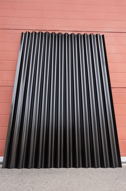 Corrugated Metal Fence Sheets - NoFade, NoRust, DualSided (Unframed) - The Canadian - BarrierBoss™