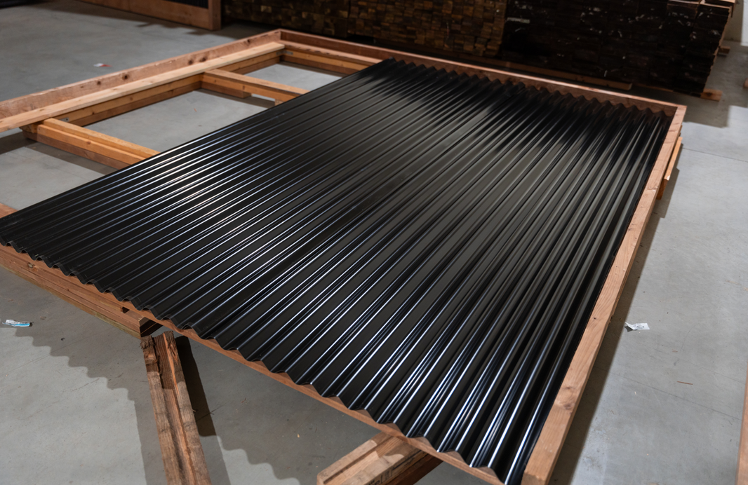 Corrugated Metal Fence Sheets - NoFade, NoRust, DualSided (Unframed) - The Canadian - BarrierBoss™