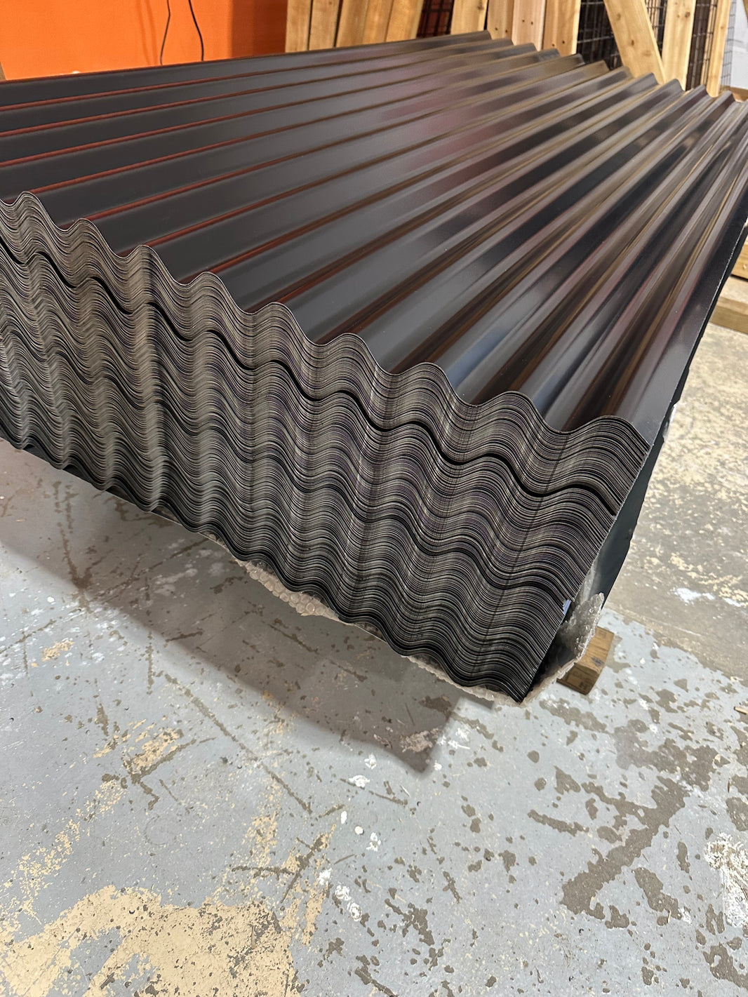 Corrugated Metal Fence Sheets - NoFade, NoRust, DualSided (Unframed) - The Canadian - BarrierBoss™