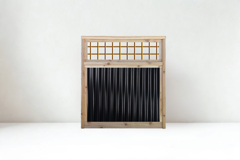 Load image into Gallery viewer, Corrugated Metal Fence with Hog Wire Fence Toppers - The Cabot Panel - BarrierBoss™