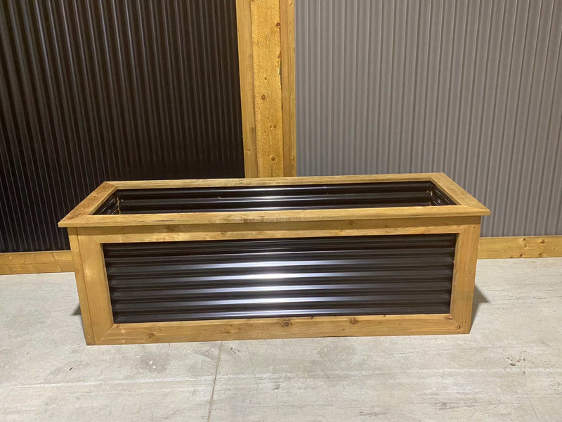 Load image into Gallery viewer, Corrugated Metal Planter Boxes - BarrierBossâ„¢