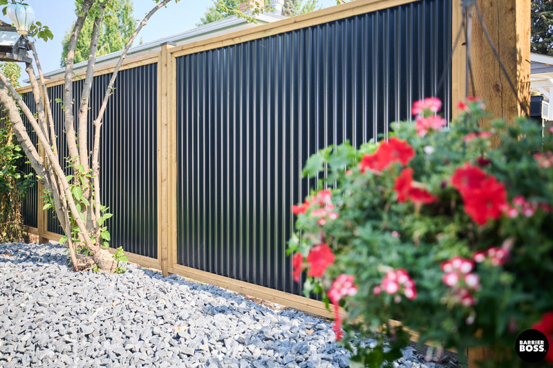 Load image into Gallery viewer, DIY Corrugated Metal Fence Kit - The Coastal - BarrierBoss™