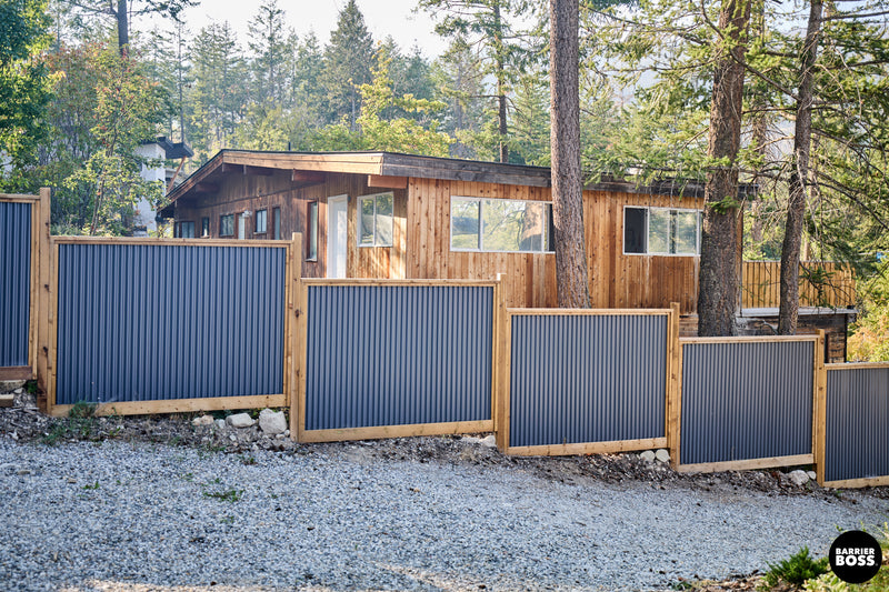 Load image into Gallery viewer, DIY Corrugated Metal Fence Kit - The Coastal - BarrierBoss™