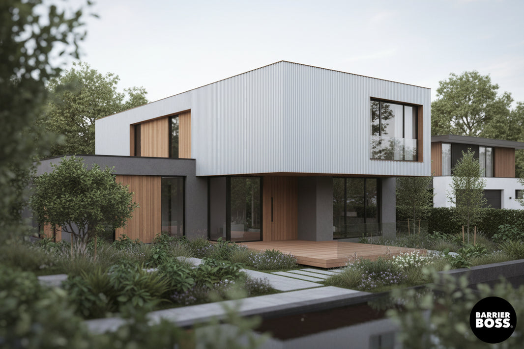 Corrugated Metal Siding Panels - The Trailhead - BarrierBoss™