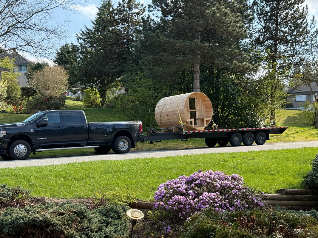 Barrel Sauna – Traditional Western Red Cedar Sauna - The Chesapeake - BarrierBoss™