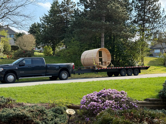 Barrel Sauna – Traditional Western Red Cedar Sauna - The Chesapeake - BarrierBoss™