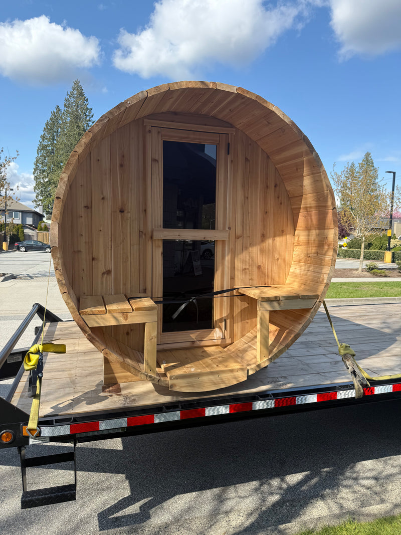 Load image into Gallery viewer, Barrel Sauna – Traditional Western Red Cedar Sauna - The Chesapeake - BarrierBoss™