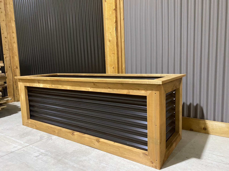 Load image into Gallery viewer, Corrugated Metal Planter Boxes
