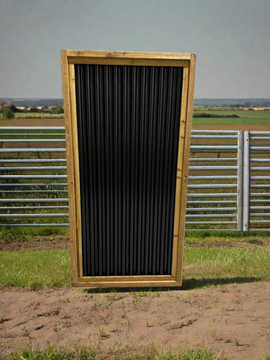 Custom Sized Corrugated Metal Fence Panel