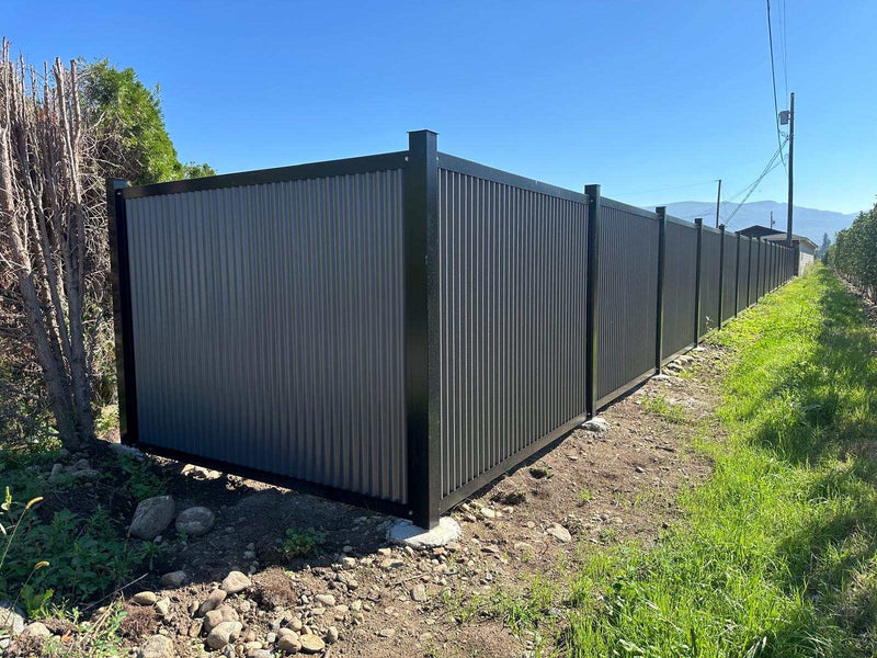 Load image into Gallery viewer, FireSmart® Metal Fence Panels with Steel Post & Frame System - The True North - BarrierBoss™