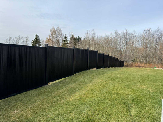 FireSmart® Metal Fence Panels with Steel Post & Frame System - The True North - BarrierBoss™