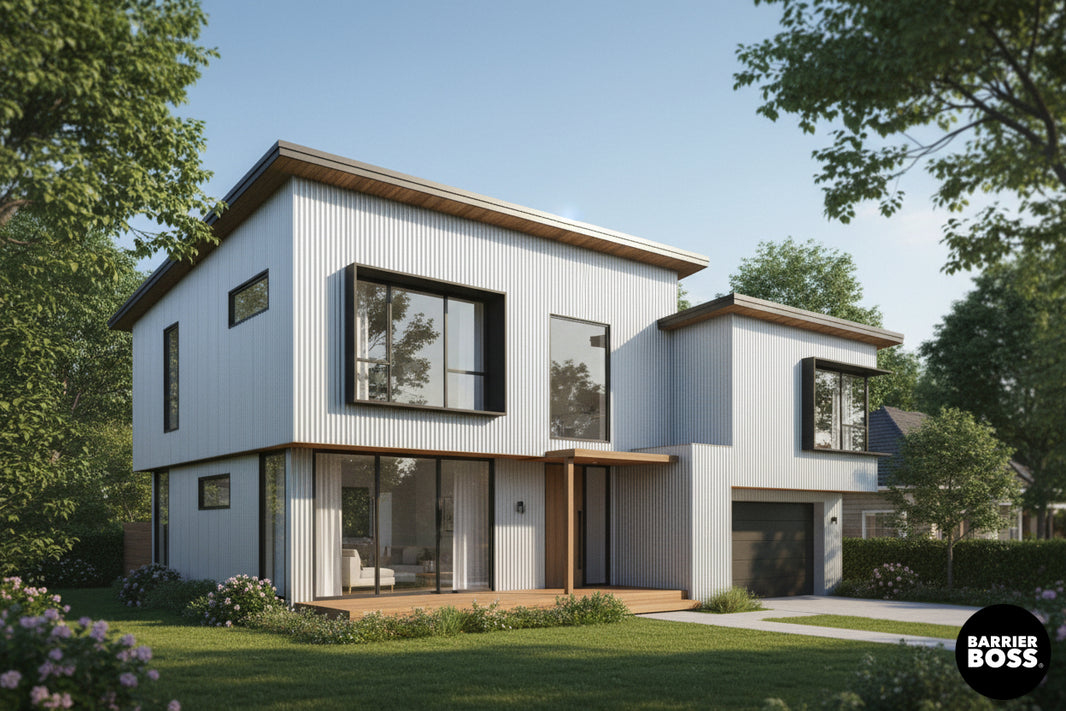 Corrugated Metal Siding Panels - The Trailhead - BarrierBoss™