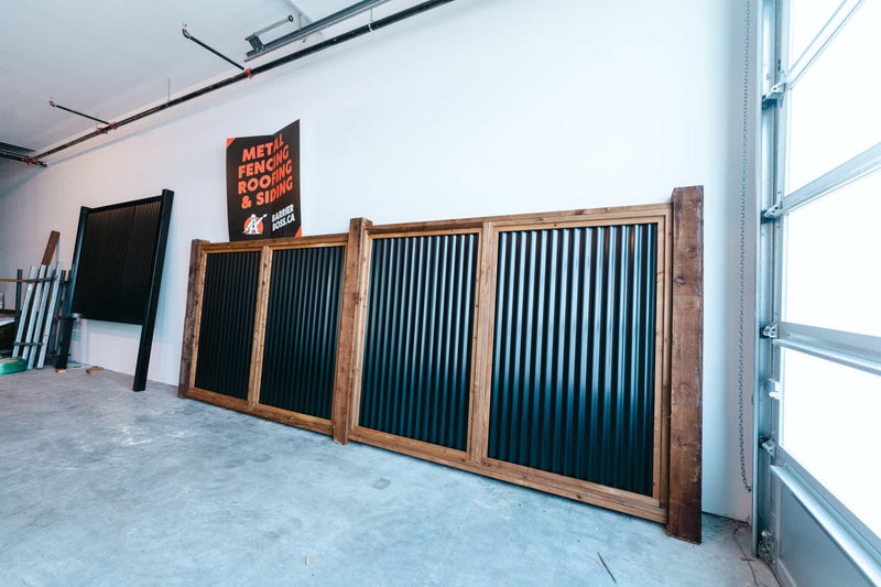 Load image into Gallery viewer, The Wood and Metal Fence Panel - Wind and Warp Resistant - The Fort Knox - BarrierBoss™