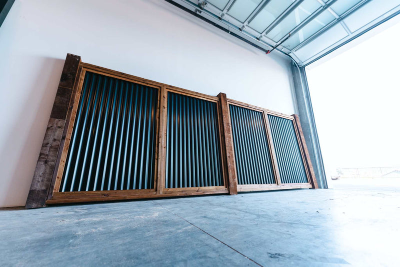 Load image into Gallery viewer, The Wood and Metal Fence Panel - Wind and Warp Resistant - The Fort Knox - BarrierBoss™
