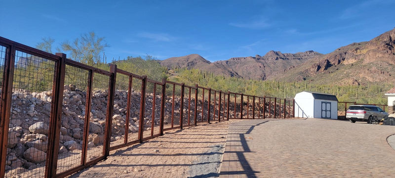 Load image into Gallery viewer, The Wood and Metal Fence Panel - Wind and Warp Resistant - The Fort Knox - BarrierBoss™