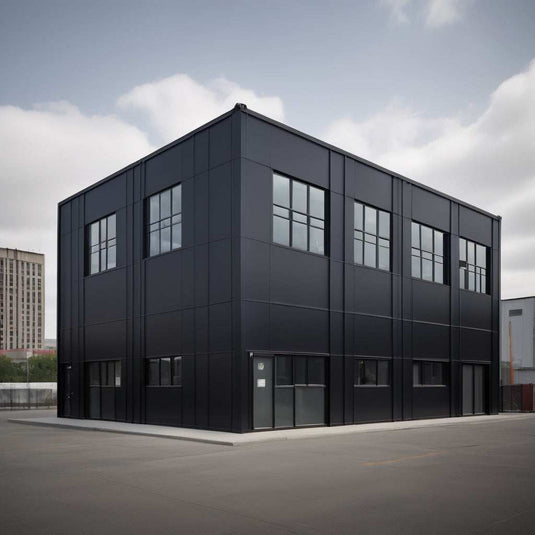 prefabricated metal building for office or commercial space