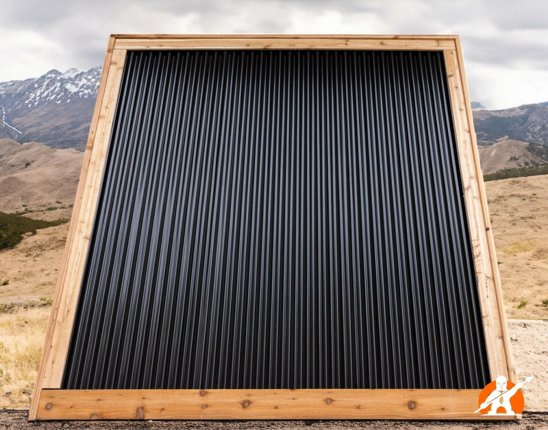 Load image into Gallery viewer, Corrugated Metal Fence Panels (Premade) - The Redwood - BarrierBoss™