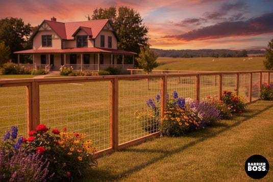 The Art of Mixing Metal and Wood: Hog Wire Fences with a Natural Twist