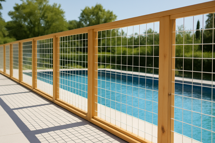 Hog Wire Pool Fencing: Safety Made Chic
