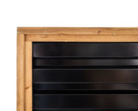 ribbed deep groove metal fence panels 