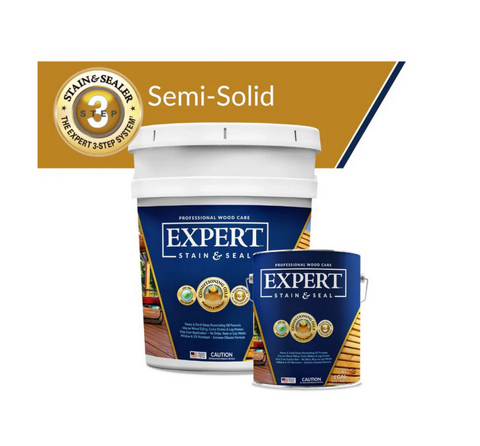 EXPERT™ Semi-Solid Wood Stain & Sealer: Superior Protection for Outdoor Wood