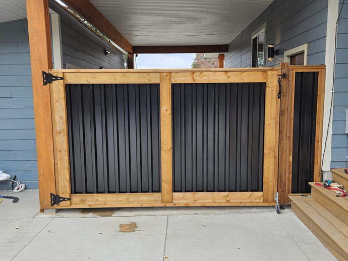 Ribbed Deep Groove Corrugated Metal Gates: Where Strength Meets Style