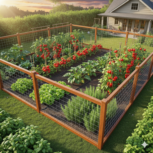 Hog Wire Fences for Urban Gardens