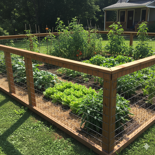 The Art of Mixing Metal and Wood: Hog Wire Fences with a Natural Twist