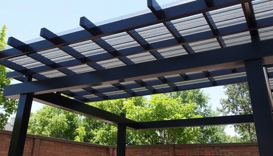 Metal roof pergola