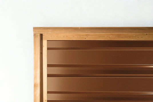 brown horizontal fence panel