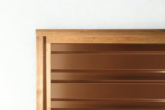 brown horizontal fence panel
