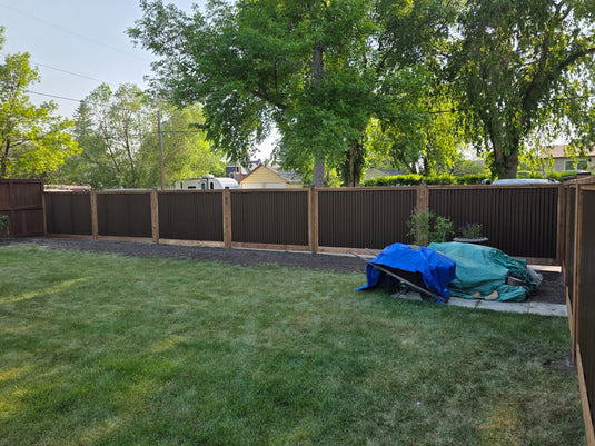 Corrugated Metal Privacy Fence Panel (Premade) - The Coastal