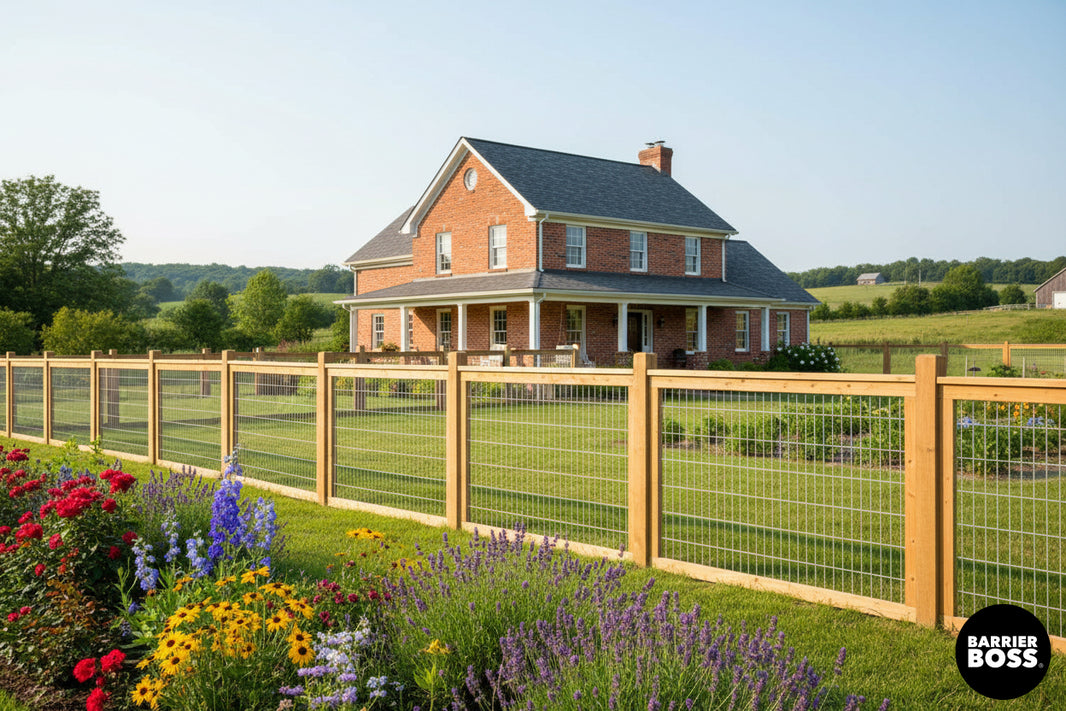 Silver Hog Wire Fence Panels (Framed or Unframed) - The Cariboo - BarrierBoss™