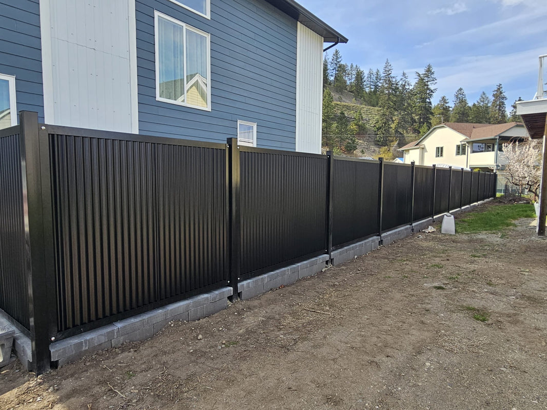 The True North - Metal Fence Panels with Steel Post Frame System - BarrierBoss™