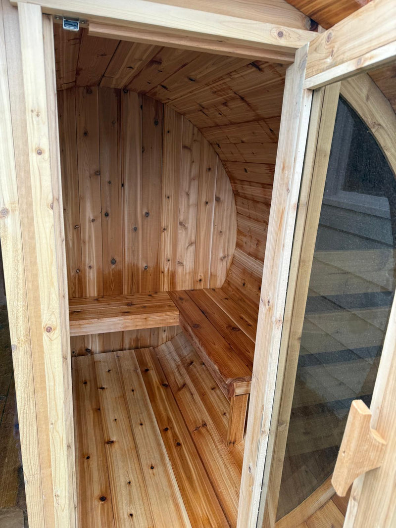Load image into Gallery viewer, Barrel Sauna – Traditional Western Red Cedar Sauna - The Chesapeake - BarrierBoss™
