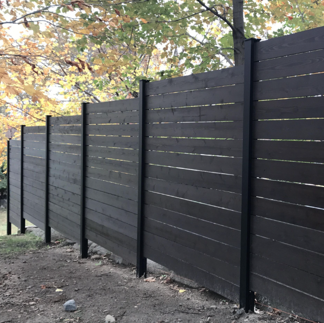 Black Aluminum Fence In-Ground System - The Muskoka Line - BarrierBoss™