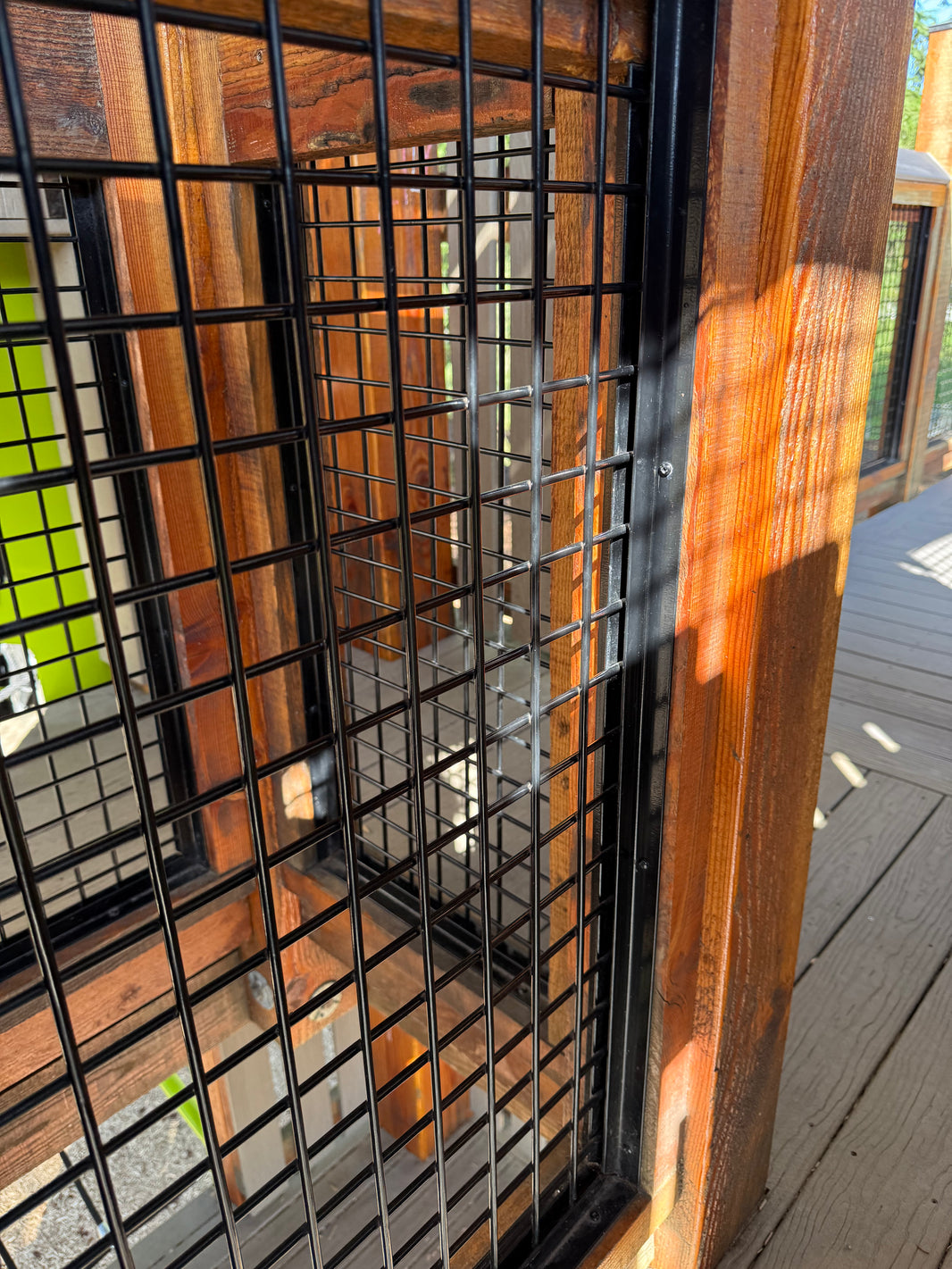 Black Hog Wire Deck Railing Panels (Framed or Unframed) - The Boreal - BarrierBoss™