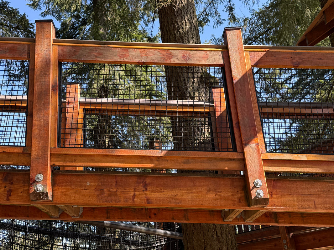 Black Hog Wire Deck Railing Panels (Framed or Unframed) - The Boreal - BarrierBoss™