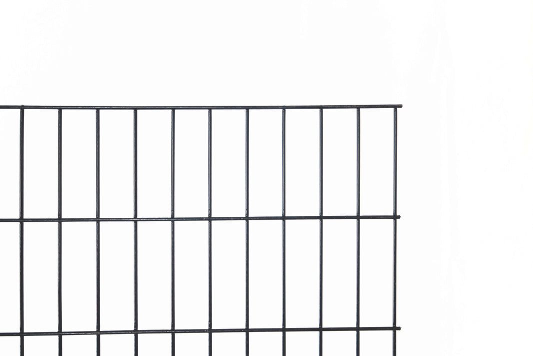 Unframed black hog wire panel, 2" x 6" mesh — BarrierBoss