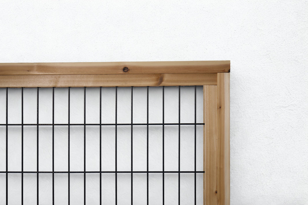 Black Hog Wire Fence Panels (Framed or Unframed) - The Rigid Panel - BarrierBoss™