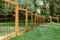 Black Hog Wire Fence Panels - Gauge 6 Black Hog Panels (Premade or Unframed) - BarrierBoss™