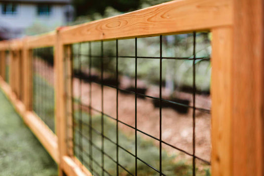 Black Hog Wire Fence Panels (Premade or Unframed) - The Rigid Panel - BarrierBoss™