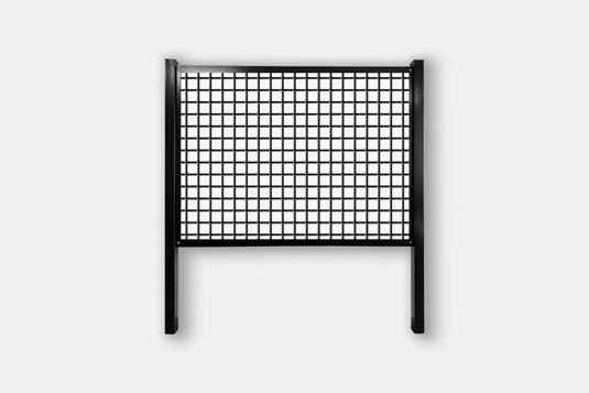 Black frame cattle panel fence kit with 4