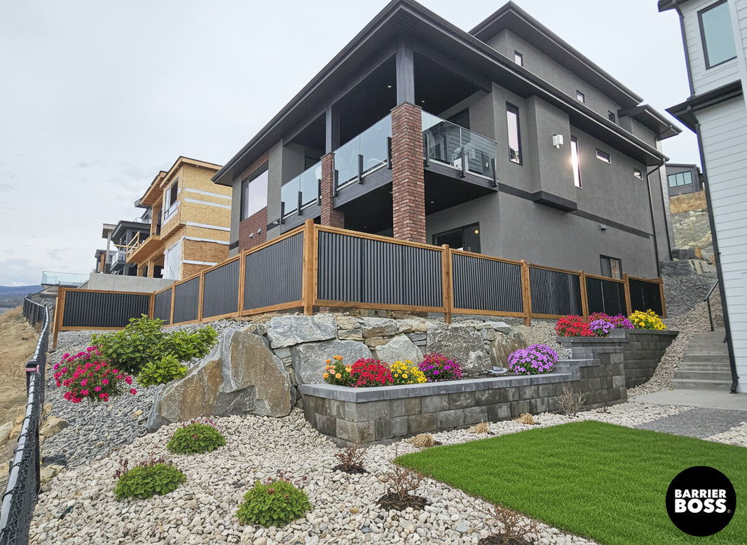 Corrugated Metal Privacy Fence Panel (Premade) - The Coastal